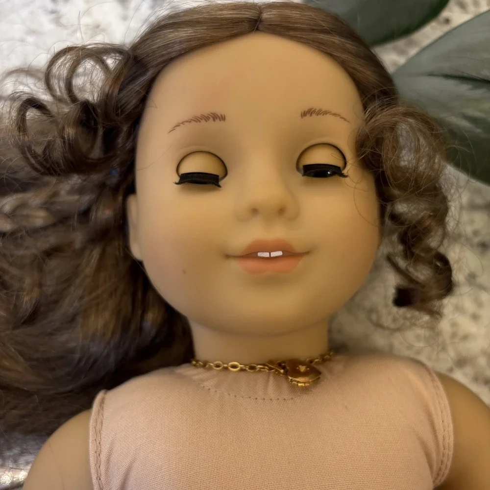 2011 American Girl Marie Grace Gardner Doll Retired Gold Colored Locket